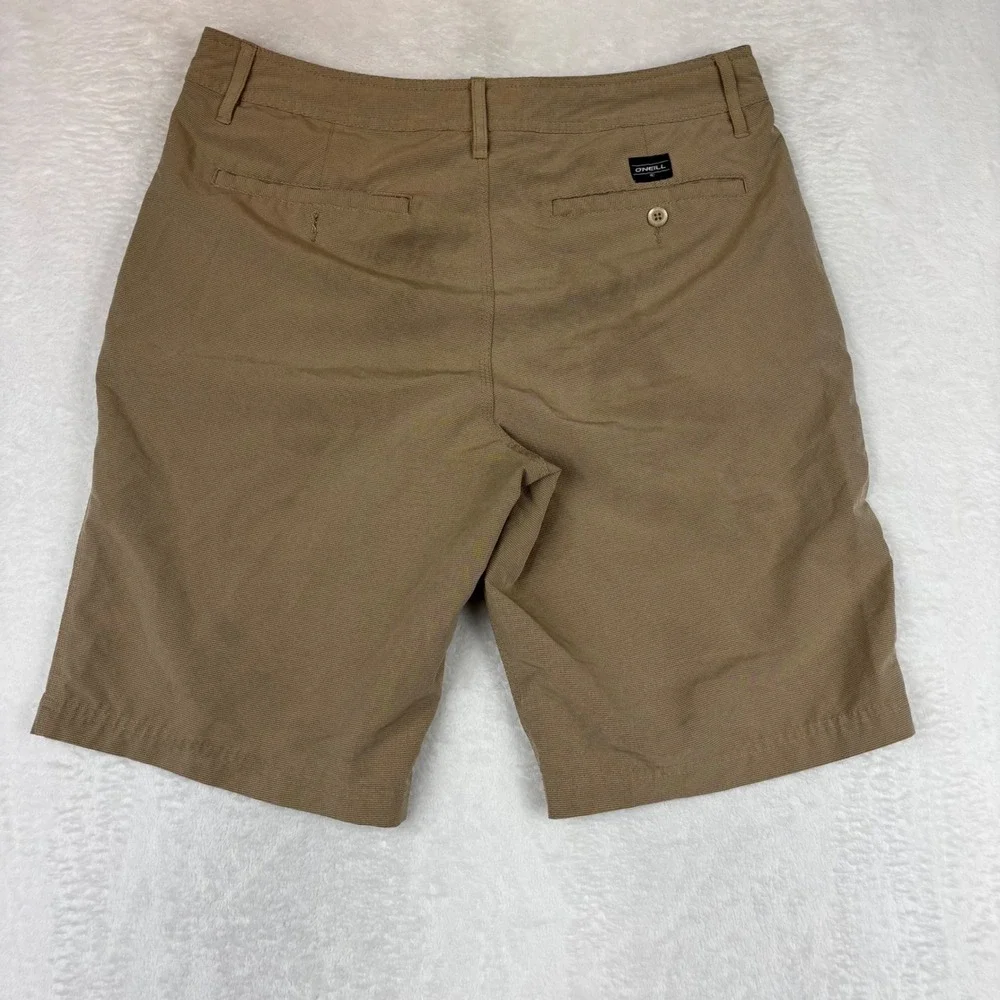 ONeill Mens 34 Hybrid Shorts Khaki Tan Quick Dry Casual Board Shorts